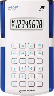 Produktbild von Rebell ECO 610 WB anzeigender Tischrechner