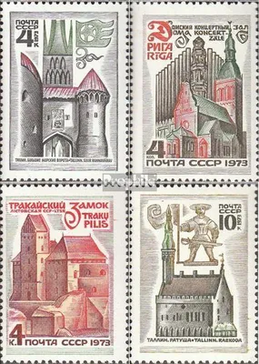 Produktbild von Briefmarken Sowjetunion 1973 Mi 4195-4198 (kompl.Ausg.) postfrisch Historische Bauten