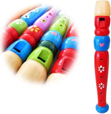 Produktbild von keepdrum KFL1RD Flöte aus Holz für Kinder Rot