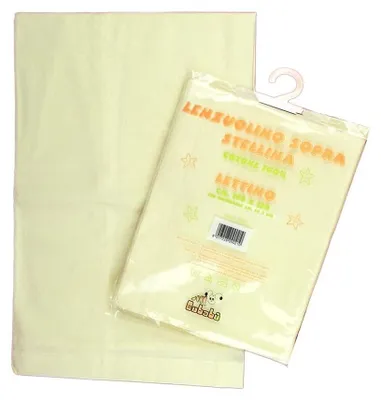 Immagine prodotto di Bubabù Lenzuolo con Stelle per Letto Bambini - Giallo