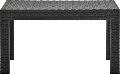 Obrázek produktu pro vidaXL Zahradní stůl antracit 58x58x41 cm PP ratan
