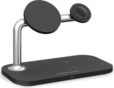 Immagine prodotto di Caricatore wireless 3 in 1 di Mobile Origin, nero