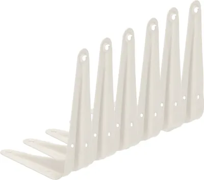 Obrázok produktu pre KOTARBAU® Sada 6 policových konzol 150x125 mm Nástenné policové konzoly Biela