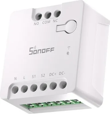 Produktbild von Sonoff MINI-D Smart Switch, Matter Schaltaktor, potentialfreier Kontakt, 12-48V, WiFi