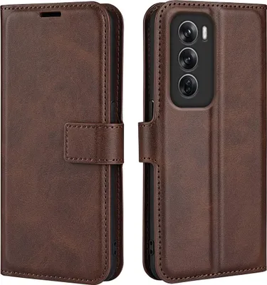 Produktbild von OPPO Reno12 Pro Hülle - Coverup Deluxe Klapphülle - Dunkelbraun