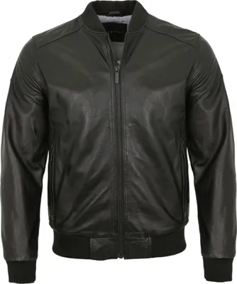 Produktbild von Bugatti - Herren Lederjacke Blouson Lammnappa schwarz : 58