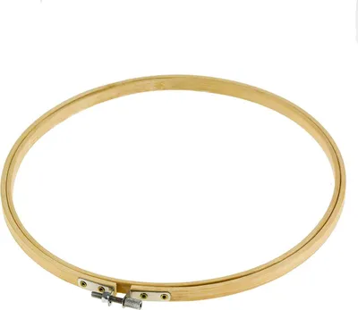 Produktbild von 4 Stickrahmen rund Stickring Holzstickrahmen Holzstickring natur, Größenwahl, Größe:22cm