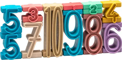 Immagine prodotto di Stapelzahlen 100er Zahlenraum in Montessori-Farben