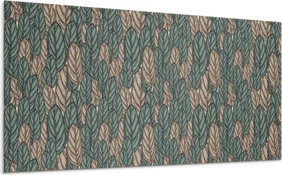 Produktbild von Blättermuster Auf Dem Hintergrund – Selbstklebende Fliesen – Wandverkleidung – Wandpaneel – PVC Fliesen – Vinylflisen – PCV Flisen – Selbstklebend – Wanddeko – 6 Stück 60 x 30 cm
