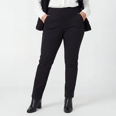 Produktbild von Stretchhose mit Gummizug Gr. 34 bis 50 für Damen Business- und Freizeithose