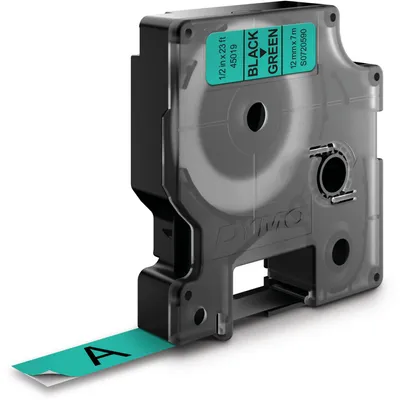 Immagine prodotto di DYMO D1 Standard - Black on Green - 12mm nastro per etichettatrice