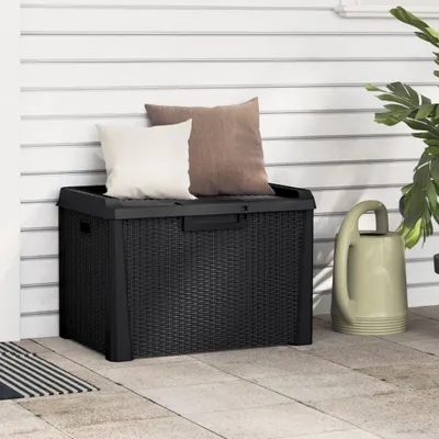 Produktbild von vidaXL Zahradní truhla antracit 125 L PP
