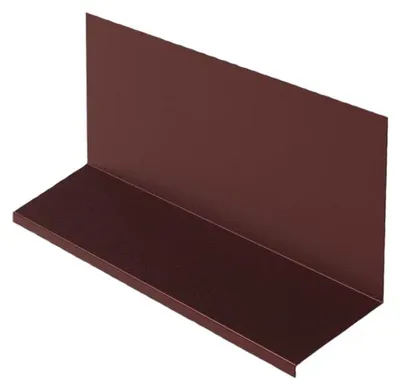Obrázok produktu pre Horné lemovanie pre kombináciu s krycou lištou RS 250, 2 bm, Prefalz Stucco, tmavočervená P.10 RAL 3009