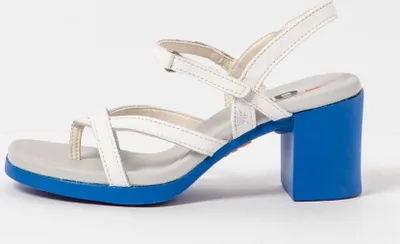 Produktbild von Art Sandalen mit Absatz Damen 1844 NAPPA WHITE-BLUE/ CANNES Farbe Weiß