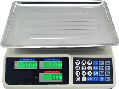 Image de Balance de magasin sans fil avec écran LCD - Capacité 40 kg - Précision jusqu'à 2 g - Batterie incluse