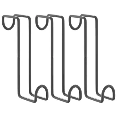 Immagine prodotto di vidaXL Supporto per snaffle 3 pezzi in acciaio nero