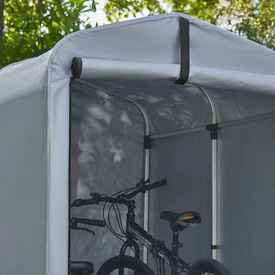 Produktbild von SoBuy Fahrradgarage wetterfest Geräteschuppen Fahrradgarage für 1-2 Fahrräder Carport Zelt mit UV-Schutz Fahrradschuppen für Regenschutz KLS11-K