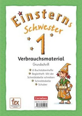 Immagine prodotto di Einsterns Schwester - Erstlesen 1. Schuljahr Grundschrift: 6 Buchstabenhefte und Begleitheft im Schuber