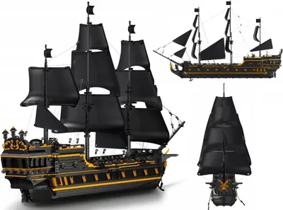 Produktbild von MOULD KING BLOCKS 13186 PIRATENSCHIFF BLACK PEARL PHANTOM 5266 Teile