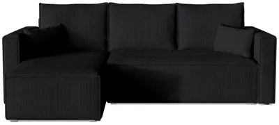 Produktbild von BroMARKT Ecksofa TOP Schlaffunktion Bettkasten L-Form Schwarz
