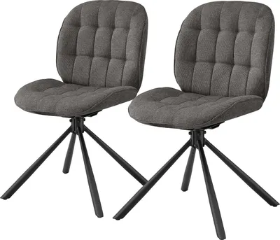 Produktbild von home24 Drehbarer Polsterstuhl - 2er-Set