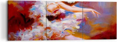 Produktbild von Bild auf Leinwand - Leinwandbild - Balletttänzer tanzen - 120x40cm - Wand Bild - Wanddeko - Leinwanddruck - Bilder - Kunstdruck - Wanddekoration - Leinwand bilder - Wandkunst - CA120x40-3463