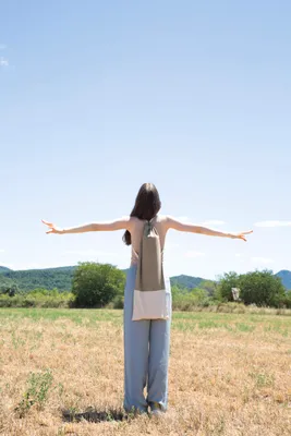 Produktbild von Yogatasche für Yoga- oder Pilatesmatte mit Kordelzug aus 100 % Baumwolle