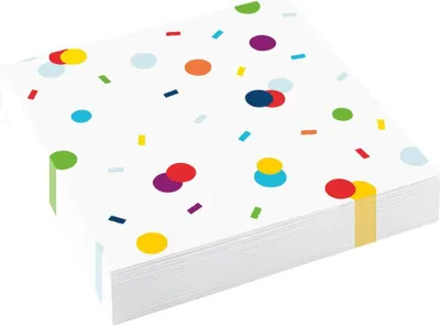Zdjęcie produktu dla AMSCAN 9906346 Serwetki obiadowe Happy Birthday - 33 x 33 cm, 20 sztuk