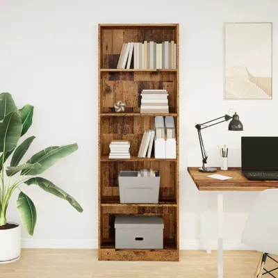 Produktbild von "Winterschlussverkauf "Bücherregal - CLORIS - Standregal - Robust und langlebig - Altholz-Optik 60x24x176 cm Holzwerkstoff - DEMöbel1383619