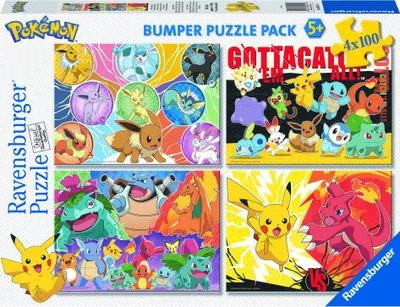 Obrázek produktu pro Pokémon 4x100 dílků