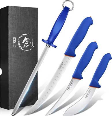 Produktbild von DRAGON RIOT Küchenmesser Set - Profi Metzgermesser Set BBQ-Scharf