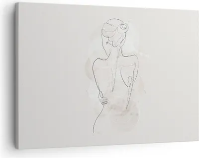 Produktbild von Bild auf Leinwand - Leinwandbild - Einteilig - Frau Rücken Rücken - 70x50cm - Wand Bild - Wanddeko - Wandbilder - Leinwanddruck - Bilder - Wanddekoration - Leinwand bilder - Wandbild - AA70x50-5090
