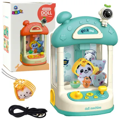 Produktbild von Blauer Plüsch-Ballfangautomat für Kinder