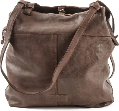 Produktbild von HAROLD'S Leder Schultertasche Submarine Shopper Twin Upend Brown dunkelbraun