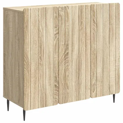 Image de Buffet vidaXL en chêne Sonoma 89 x 34,5 x 82 cm, aggloméré