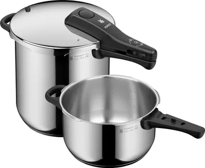 Produktbild von WMF Perfect One Pot Schnellkochtopf Set Induktion 2-teilig, Dampfkochtopf 8,5l +