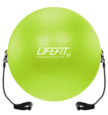 Produktbild von LIFEFIT Gymnastikball GymBall 65 cm grün Anti-Bruch 200 kg Belastbarkeit