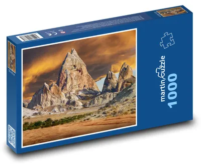 Produktbild von Puzzle 1000 Berg - Sonnenuntergang, felsige Landschaft - martinpuzzle