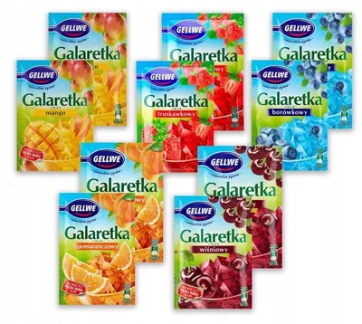 Obrázek produktu pro GELLWE želé s příchutí třešně 72 g x 20 kusů