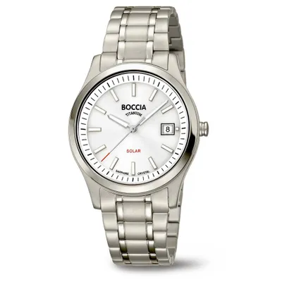 Zdjęcie produktu dla Zegarek męski BOCCIA TITANIUM Solar model 3326-01 z tytanu z szafirowym szkiełkiem