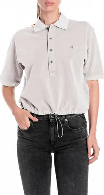 Produktbild von Replay W3396.000.23766g Poloshirt Weiß 2XS Frau Weiß 2XS