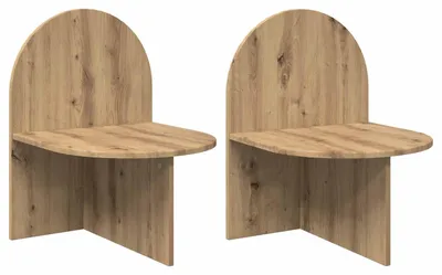 Image de Table de chevet 2 pcs Chêne artisanal 48 x 49 x 65 cm