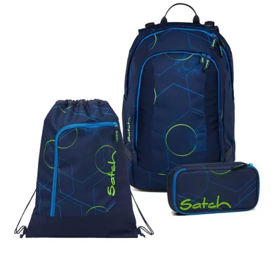 Produktbild von Satch Air Blue Tech Schulrucksack Set 3tlg.