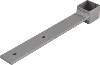 Image de PITZL Patte de fixation 31111.0000 pour tube carré - acier revêtu ZiNiP.