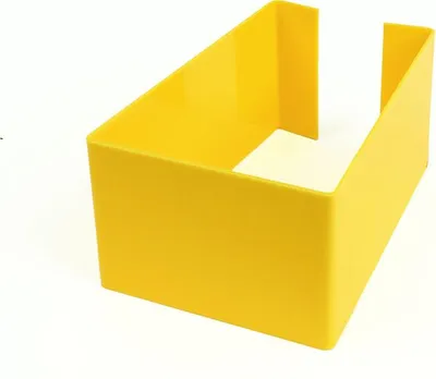 Produktbild von Etikettenhalter für Palettenklötze Gelb  x  x  - Gelb - Polymethyl methacrylate (PMMA) - 1.5 mm - In -  & Outdoor - Nutzung - LS472
