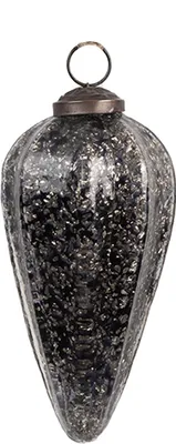 Immagine prodotto di Guaina natalizia Clayre & Eef Ø 6x13 cm in vetro nero