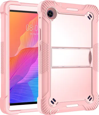 Produktbild von Schutzhülle für Huawei MatePad T8, 3 Schichten mit Ständer Strapazierfähig Hülle für Huawei MatePad T8 8.0 Zoll Roségold
