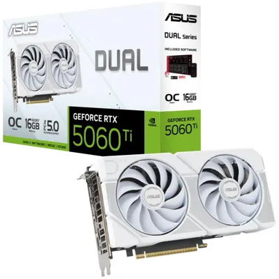 Image de Asus Dual-Rtx5060Ti-O16G-White 16Gb Gddr7 Hdmi Dp