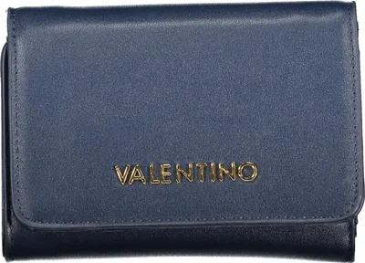 Immagine prodotto di Portamonete da donna blu con scomparto per monete e logo – Elegante e pratico