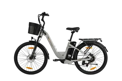 Produktbild von 26 Zoll 18Ah E-Bike Wasserdicht Elektrofahrrad City E-Bike & E-Hollandrad 250W 25km/h 120km Max Reichweite Shimano 7-Gang LCD Aluminium Silber